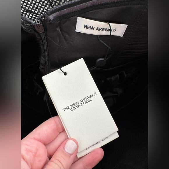 NWT The New Arrivals by ILKYAZ OZEL Clea A Line Elegant Satin Dress US 8 - Picture 6 of 9